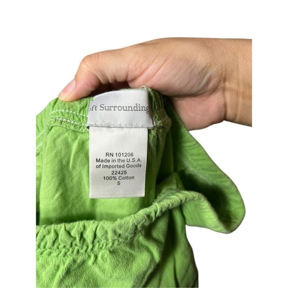 Soft Surroundings Green Tiered Maxi Skirt Size S - Picture 7 of 7